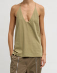 T-Shirt Program Racerback Tank in Fennel by Tibi-Tibi-Idlewild