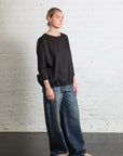 T-Shirt with Elastic TSL in Black by Album Di Famiglia-Album Di Famiglia-Idlewild-Cincinnati
