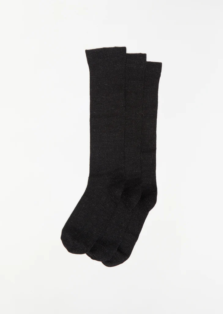 Tall Sock Set in Black Melange by Lauren Manoogian-Lauren Manoogian-Idlewild-Cincinnati