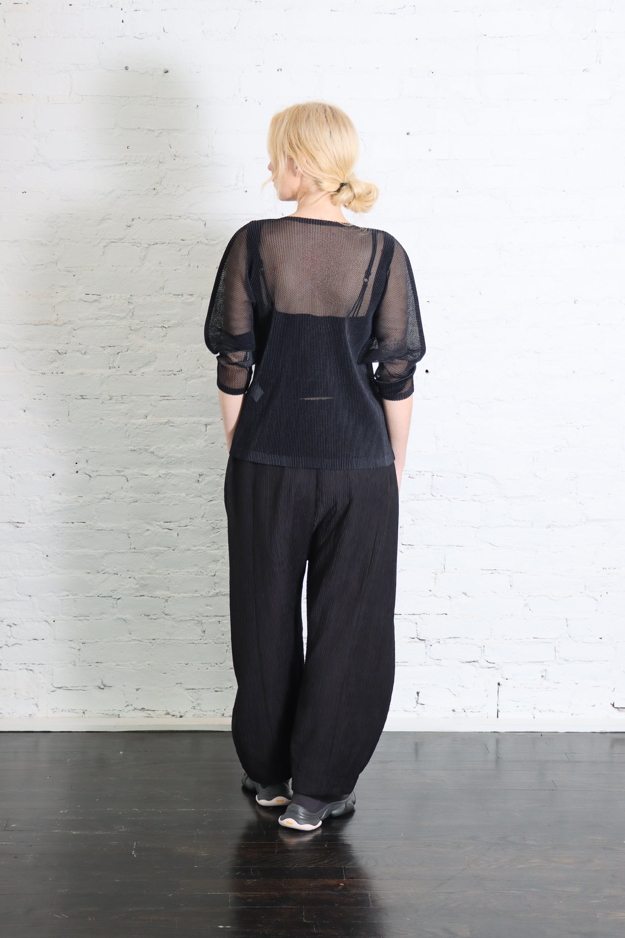 Tatami April Top in Black by Pleats Please Issey Miyake – Idlewild
