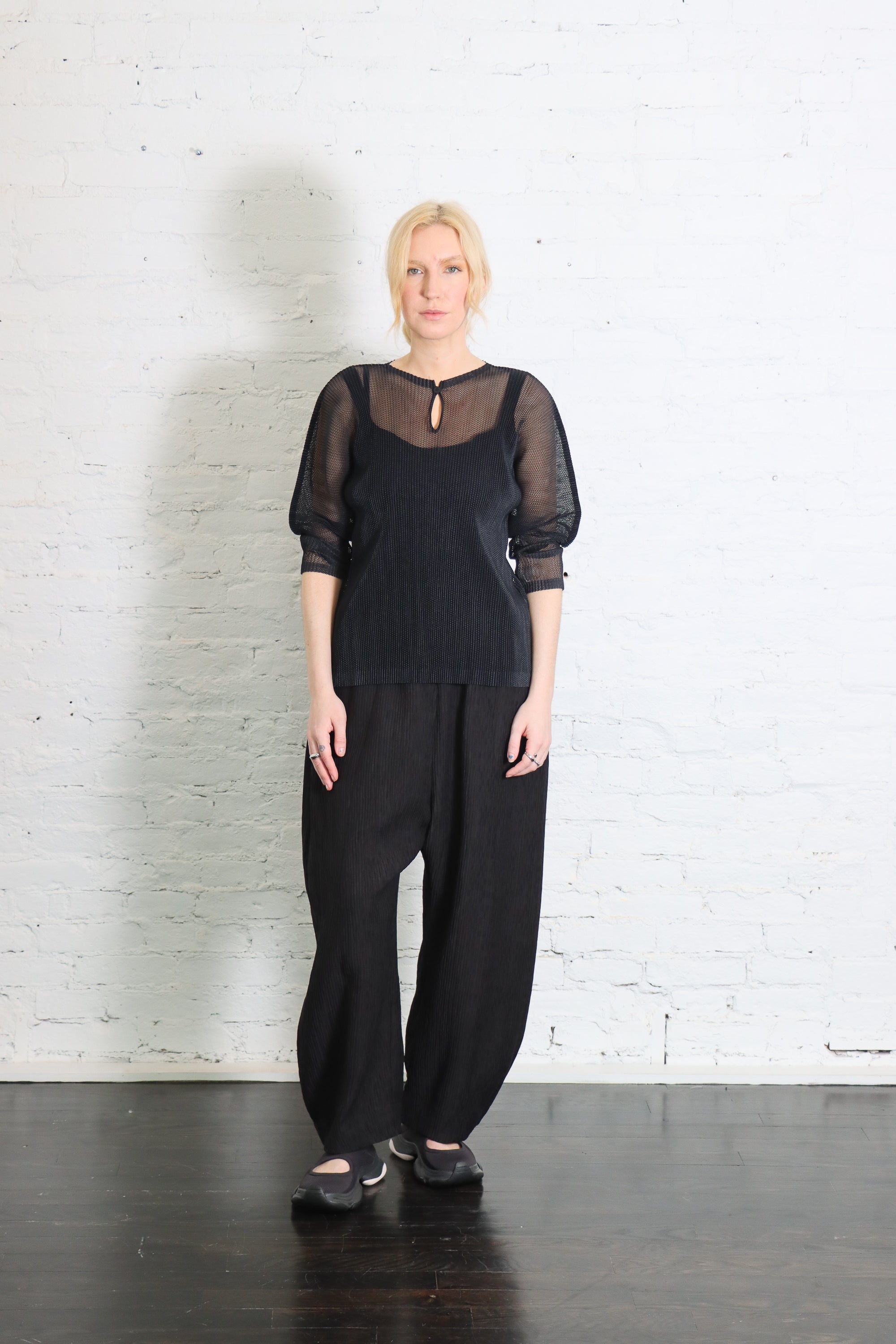 Tatami April Top in Black by Pleats Please Issey Miyake-Pleats Please Issey Miyake-Idlewild-Cincinnati