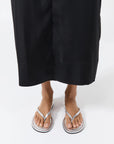 Thong Detail Slide in Silver by St Agni-Shoes-St. Agni-Idlewild