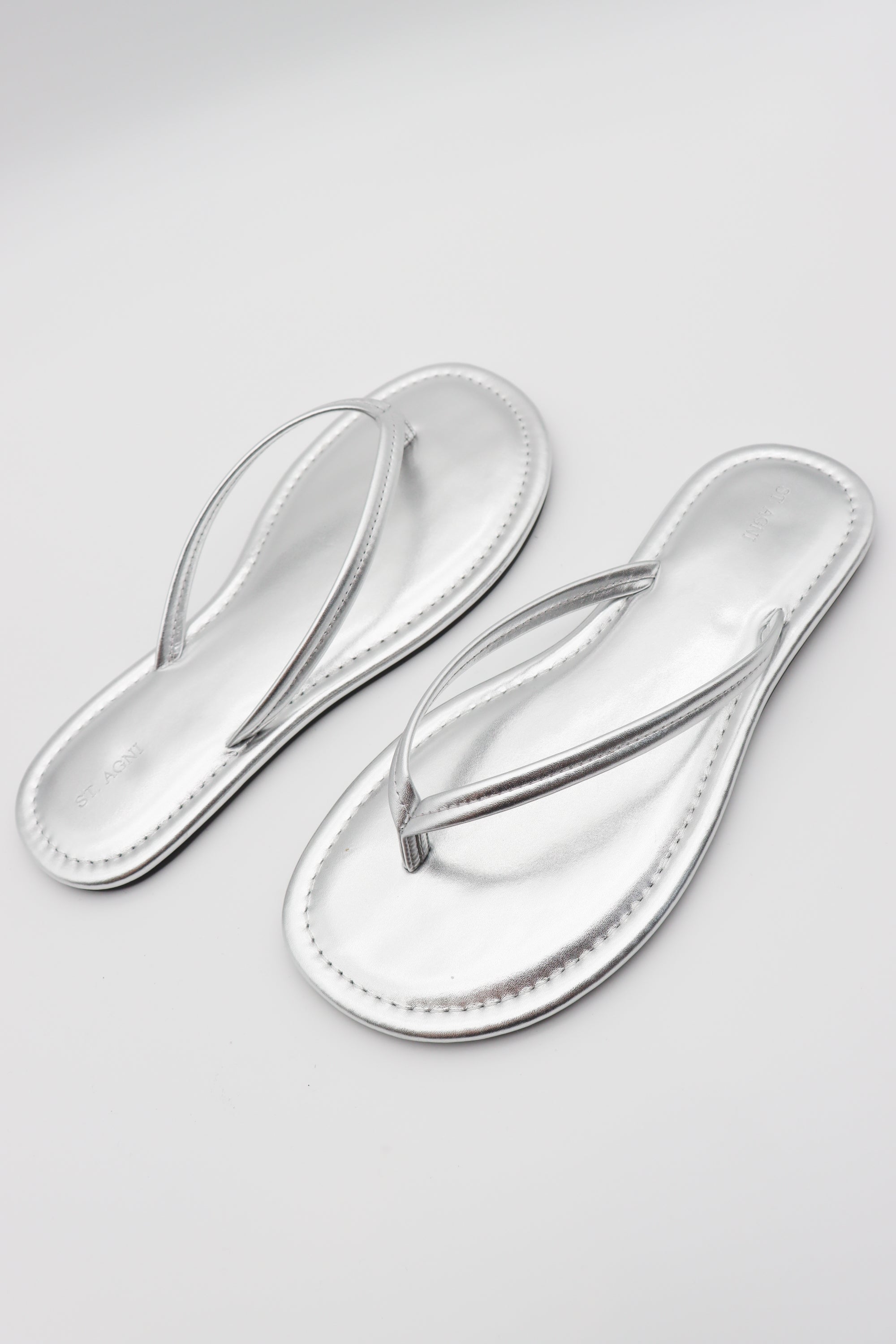 Thong Detail Slide in Silver by St Agni-St. Agni-Idlewild-Cincinnati