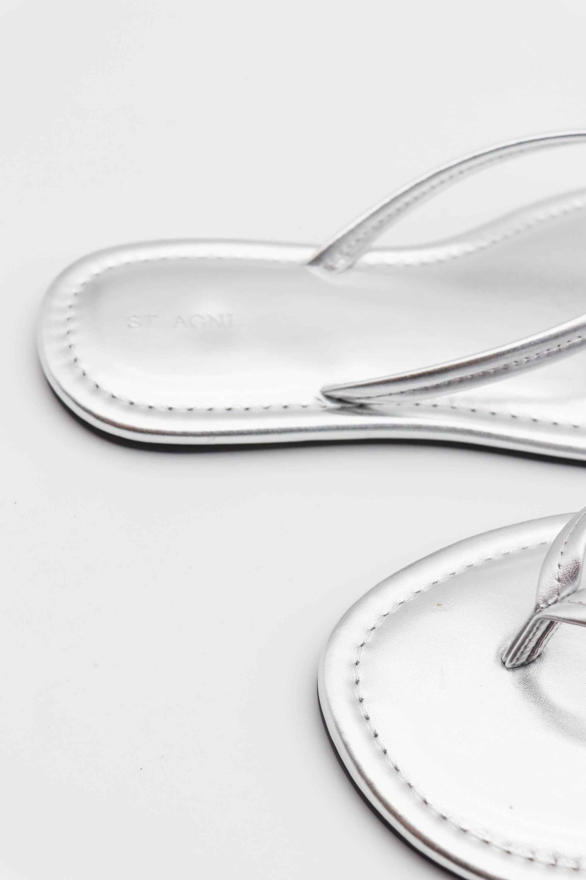 Thong Detail Slide in Silver by St Agni-St. Agni-Idlewild-Cincinnati