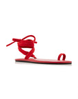 Tie Up Sandal in Rosso by St Agni-Shoes-St. Agni-Idlewild
