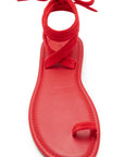 Tie Up Sandal in Rosso by St Agni-Shoes-St. Agni-Idlewild