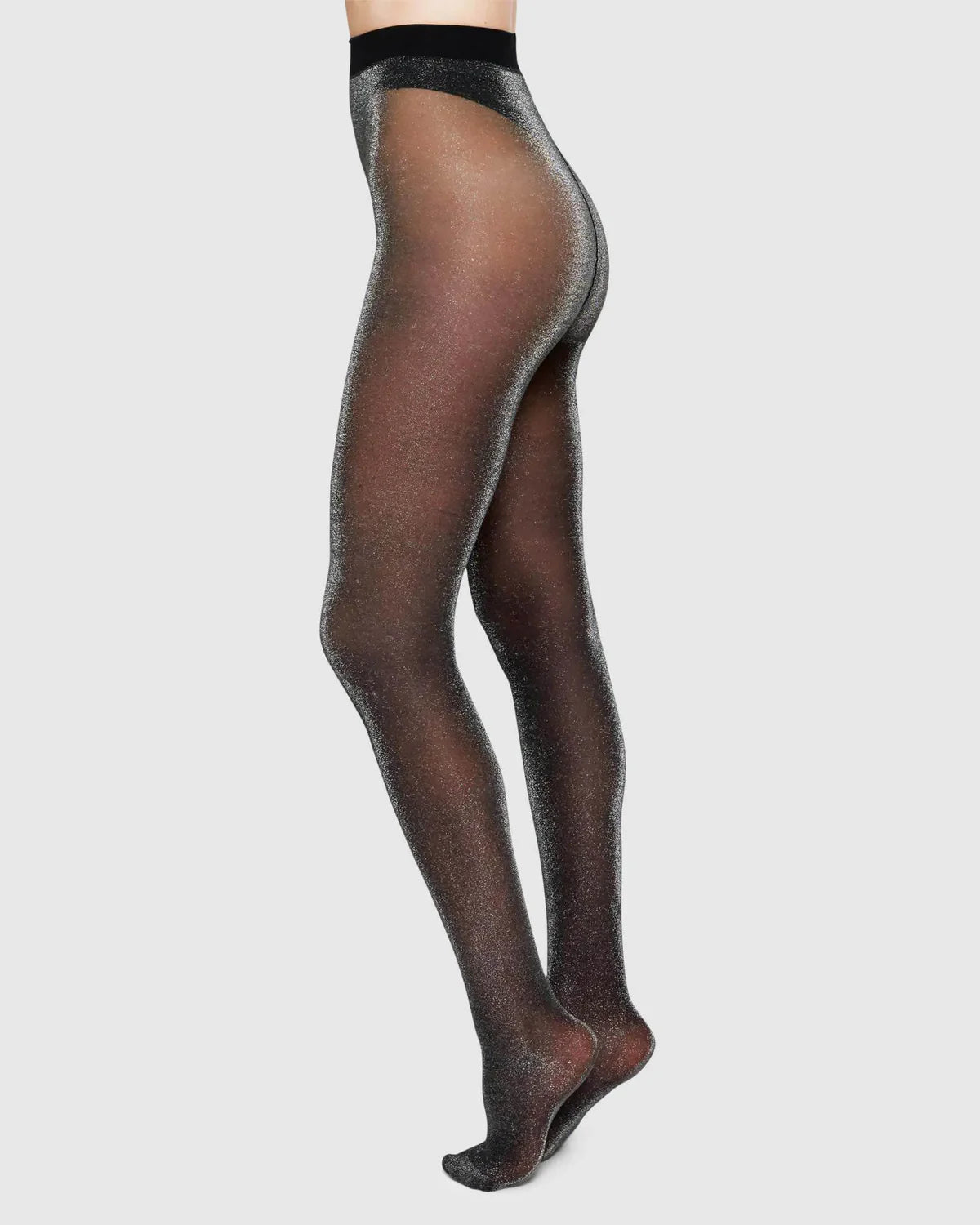 Tora Shimmery Tights in Black by Swedish Stockings-Swedish Stockings-Idlewild-Cincinnati