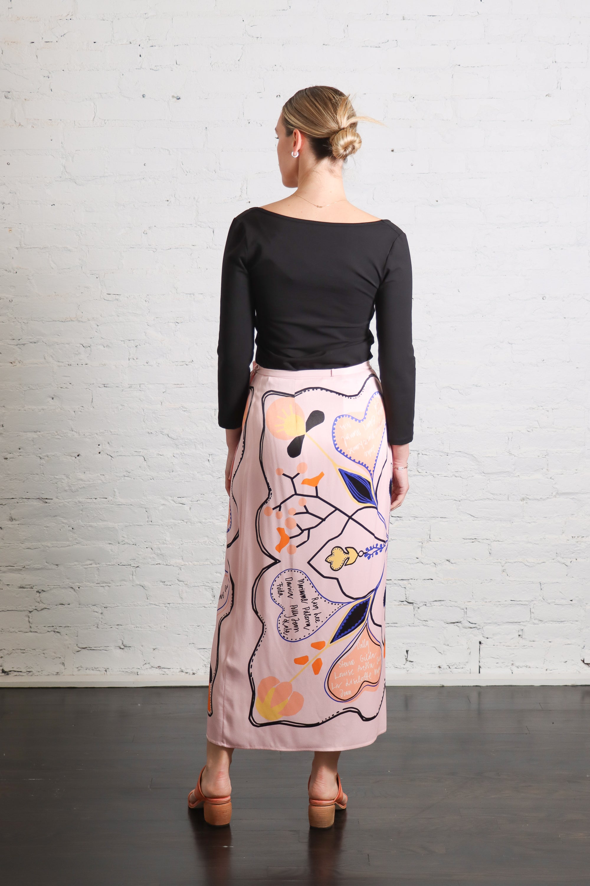 Tove Love Letter Skirt in Cloud Pink by Rodebjer-Rodebjer-Idlewild-Cincinnati