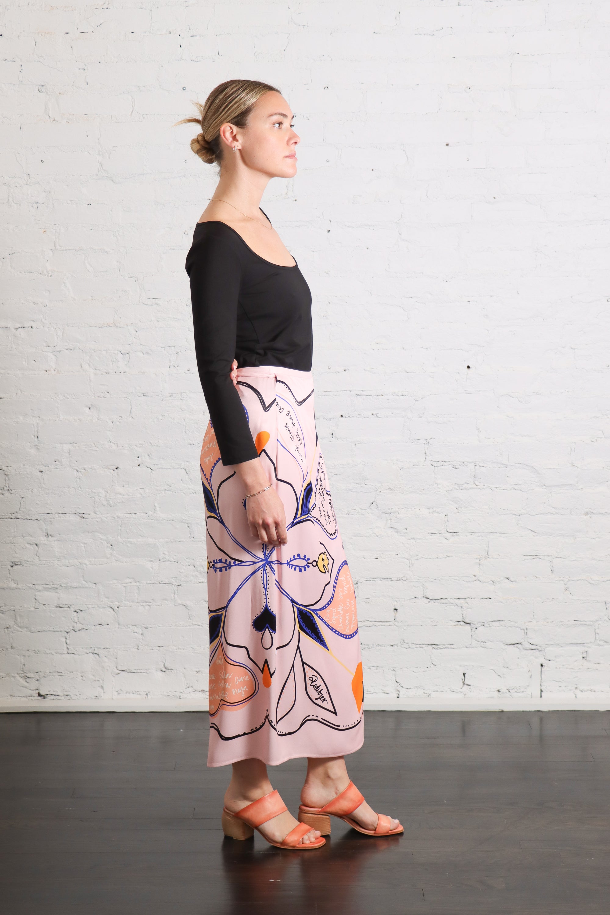 Tove Love Letter Skirt in Cloud Pink by Rodebjer-Rodebjer-Idlewild-Cincinnati