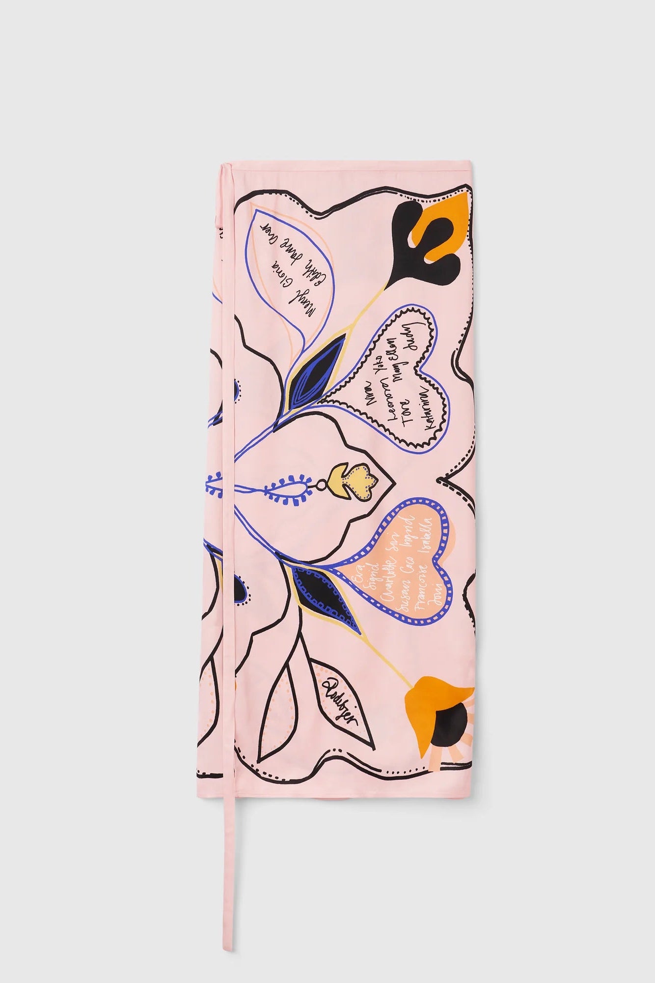 Tove Love Letter Skirt in Cloud Pink by Rodebjer - Idlewild