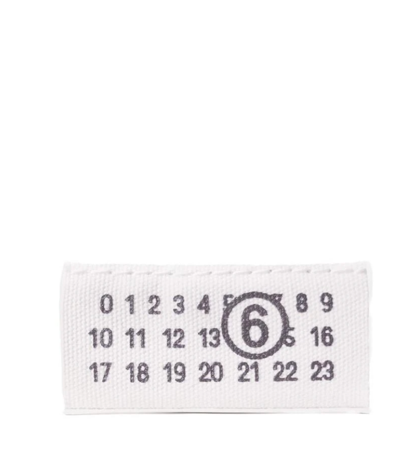Trompe L'oeil Numeric Pochette Small in White by MM6 Maison Margiela-MM6-Idlewild-Cincinnati