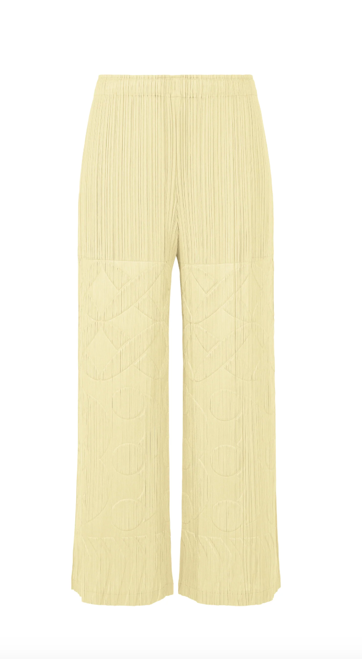 Tune Pants in Ivory by Pleats Please Issey Miyake-Bottoms-Pleats Please Issey Miyake-Idlewild