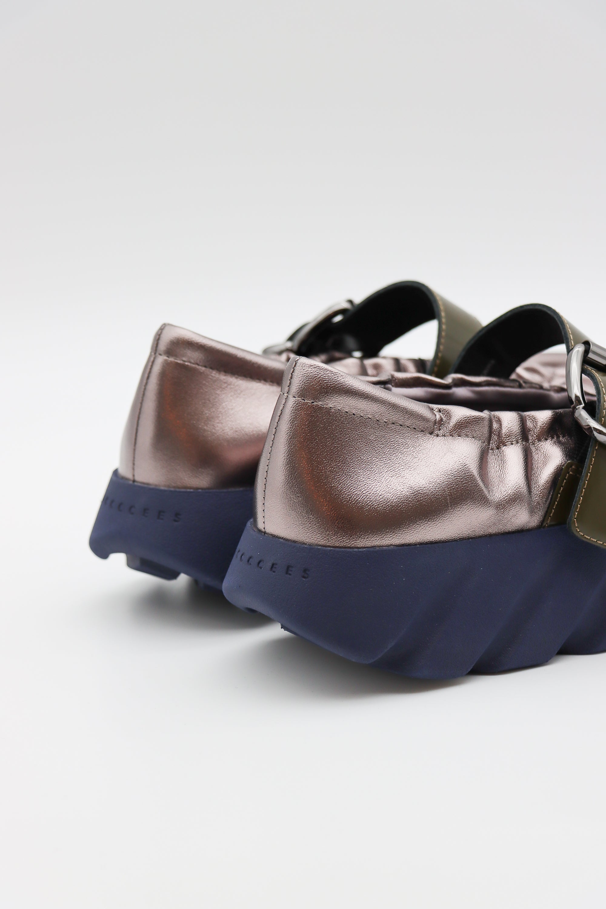 Tura Cove Platform Flat in Gun Metal by 4CCCCEES-4CCCCEES-Idlewild-Cincinnati