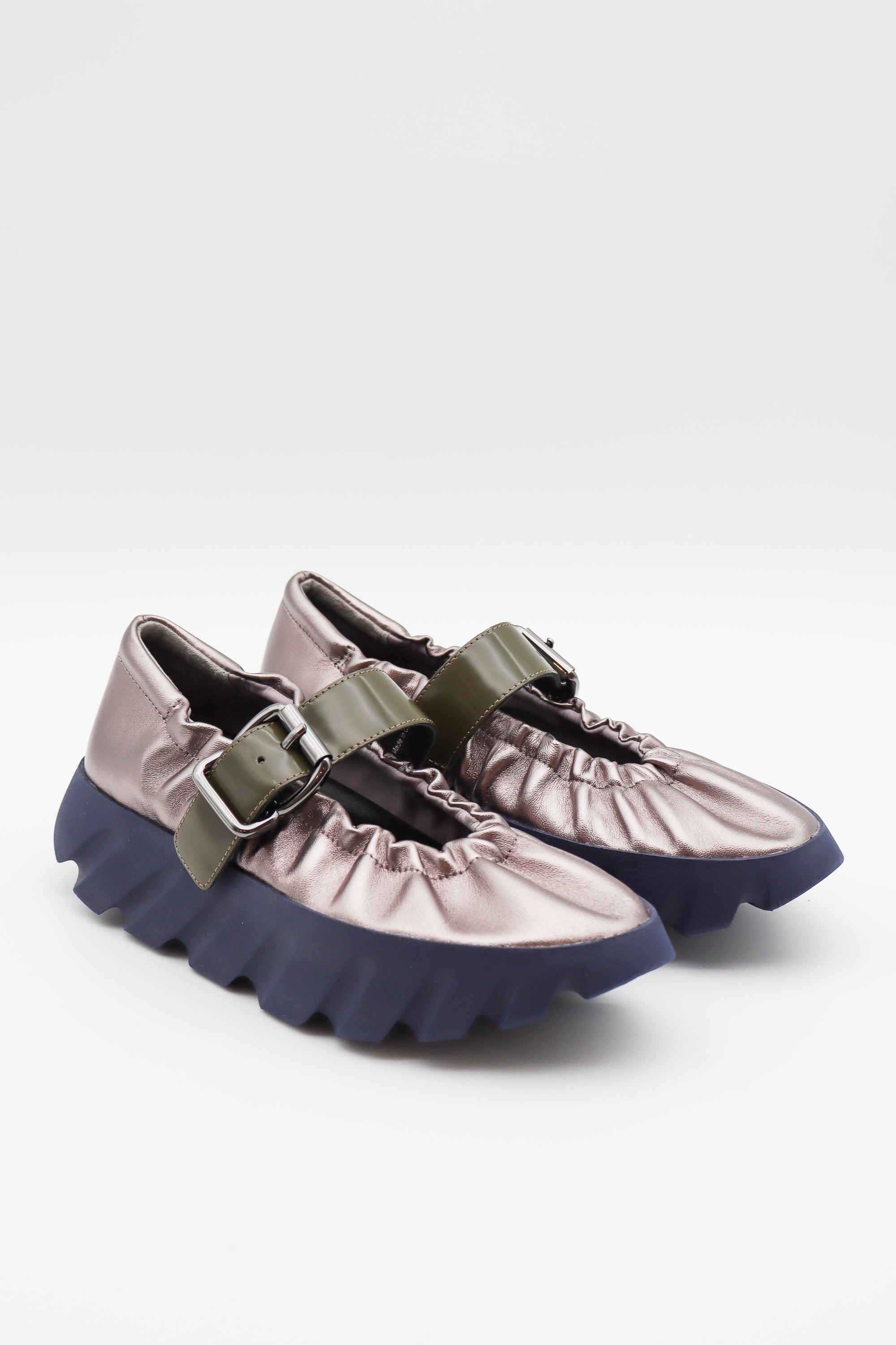 Tura Cove Platform Flat in Gun Metal by 4CCCCEES-4CCCCEES-Idlewild-Cincinnati