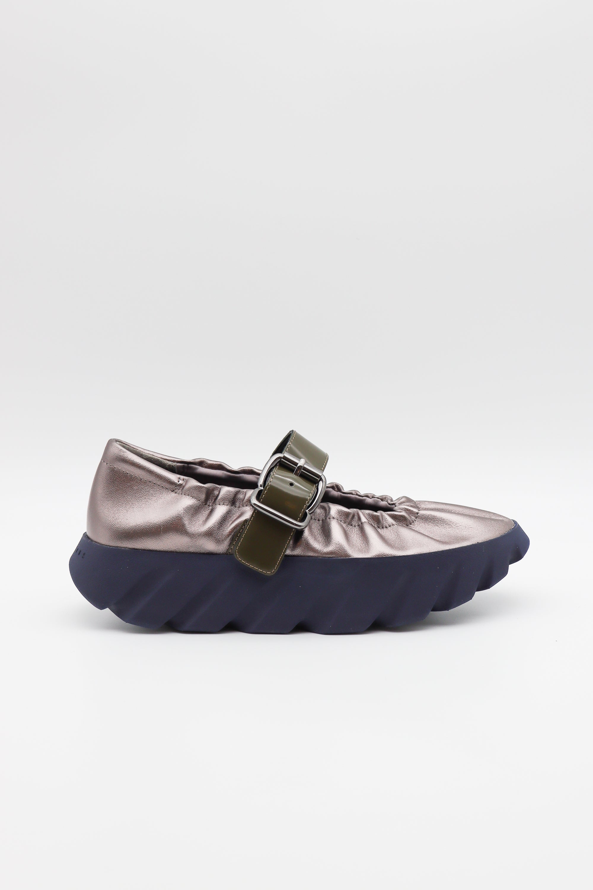 Tura Cove Platform Flat in Gun Metal by 4CCCCEES-4CCCCEES-Idlewild-Cincinnati