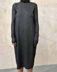 Turtleneck Midi Dress in Black by Sanctamuerte-SANCTAMUERTE-Idlewild-Cincinnati