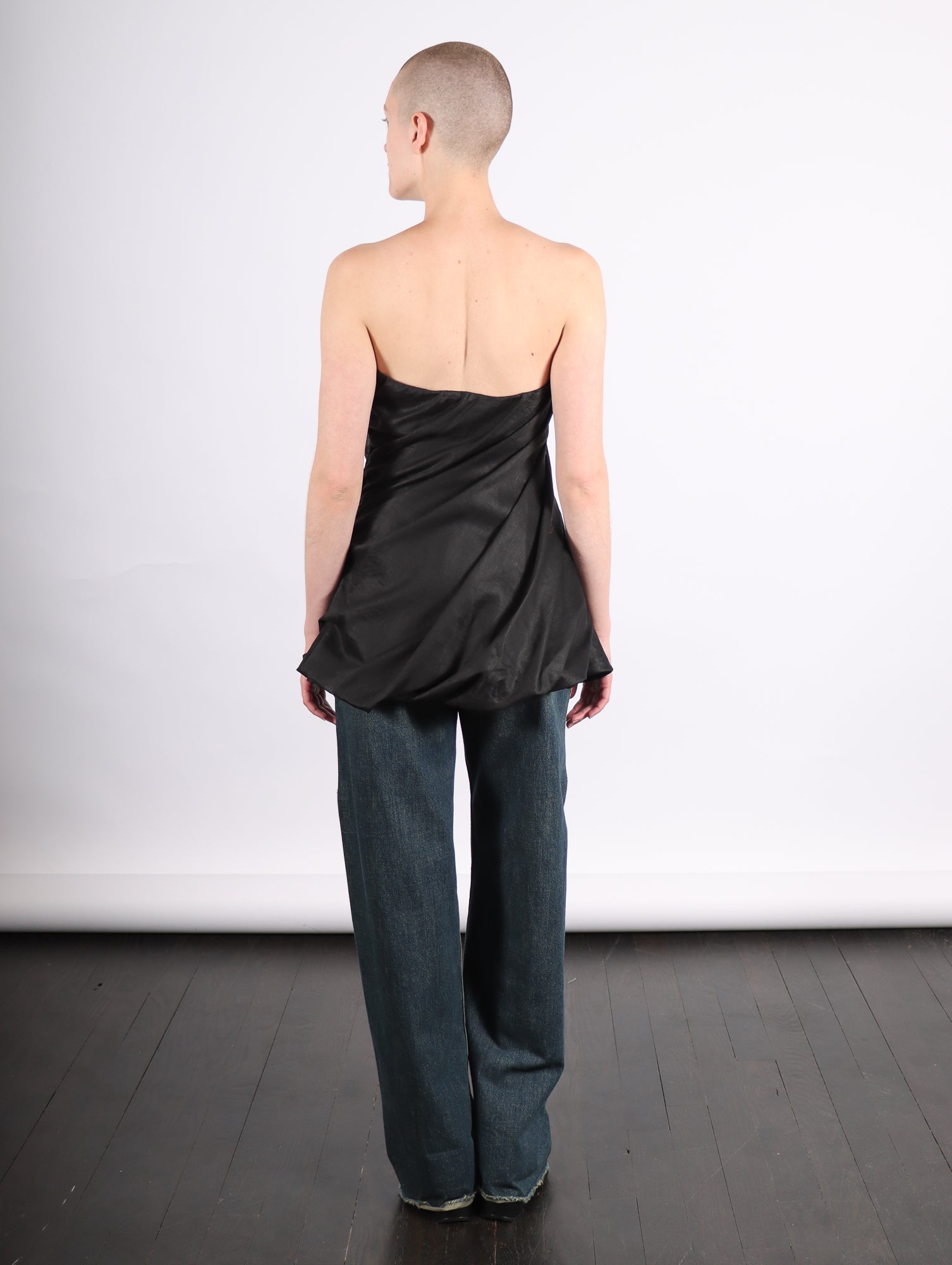 Twinning Tunic in Black by Issey Miyake-Idlewild