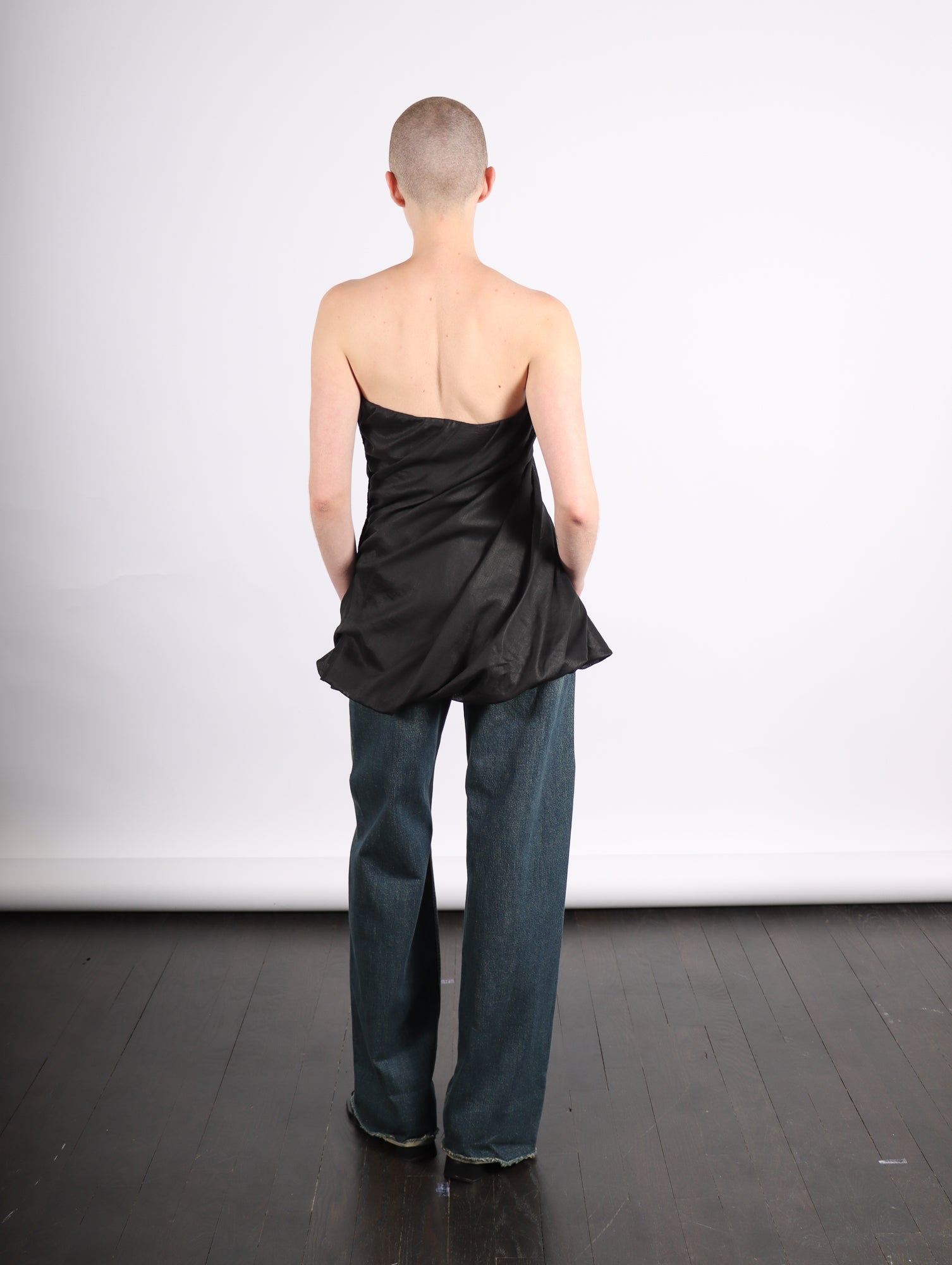 Twinning Tunic in Black by Issey Miyake-Idlewild