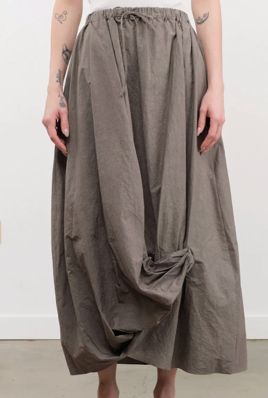 【新品同様】LAUREN MANOOGIAN　スカート　ツイスト　コットンリネン Twist Skirt in Cinder by Lauren Manoogian – Idlewild