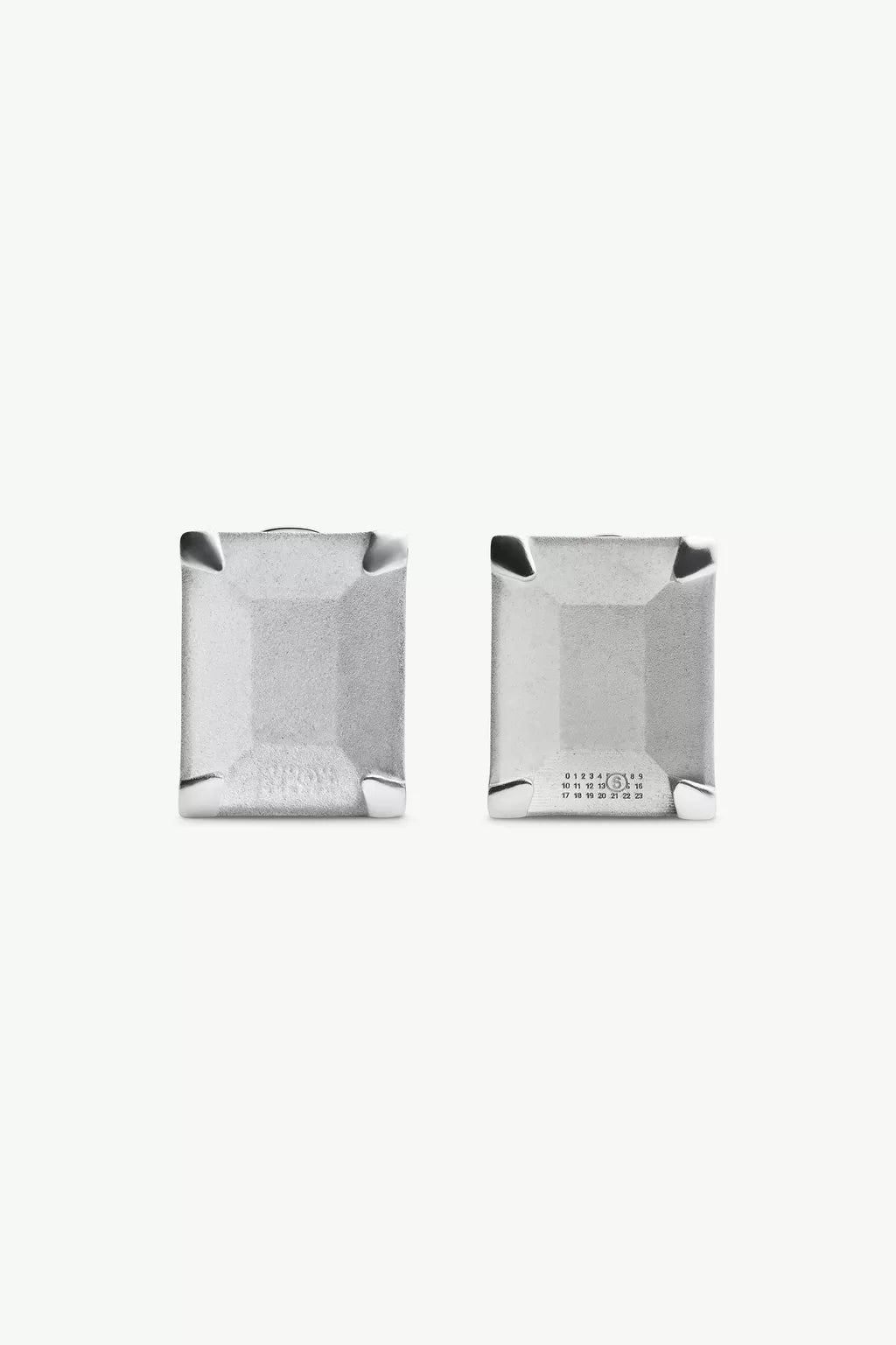Unexisting Stone Earrings in Polished Palladio by MM6 Maison Margiela-MM6-Idlewild-Cincinnati