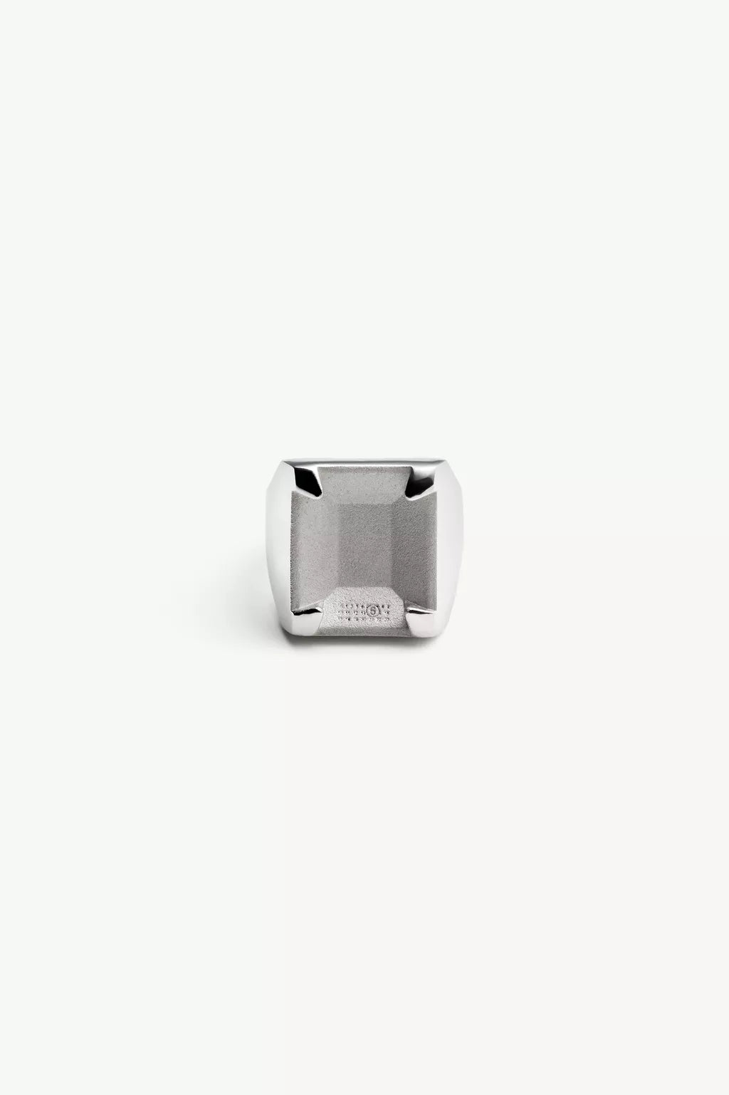 Unexisting Stone Ring in Polished Palladio by MM6 Maison Margiela-MM6-Idlewild-Cincinnati