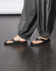 Unisex Flip Flop in Black by St Agni-Shoes-St. Agni-Idlewild