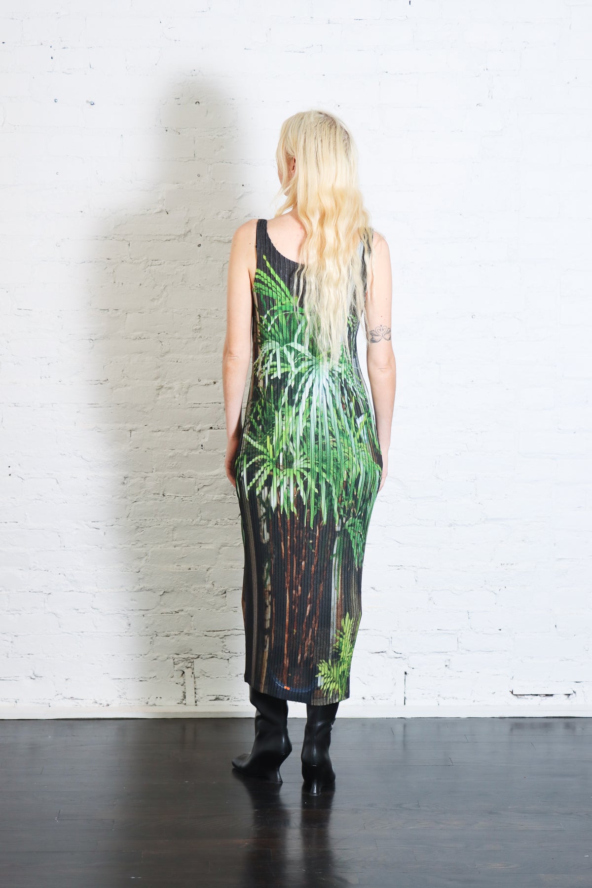 Urban Jungle Pleats Dress in Black by Issey Miyake-Issey Miyake-Idlewild-Cincinnati