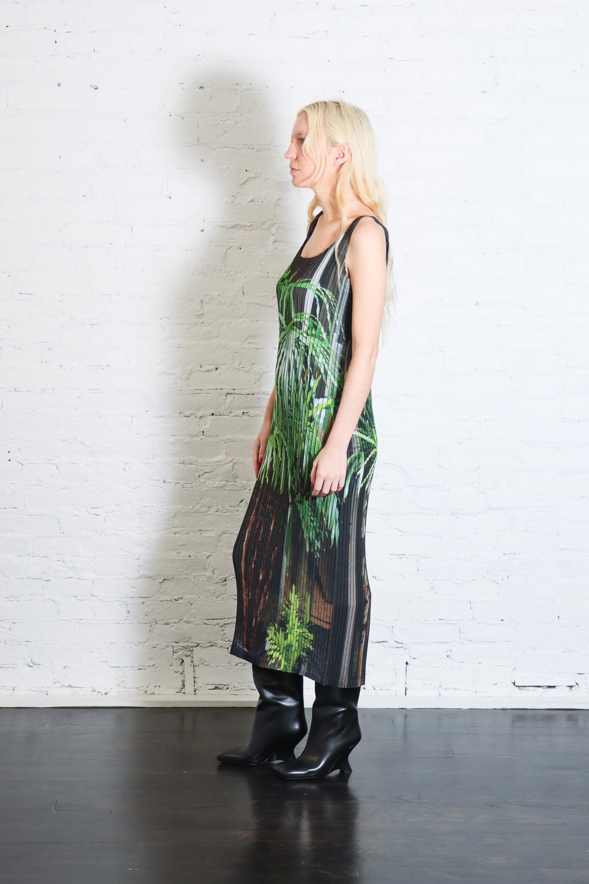 Urban Jungle Pleats Dress in Black by Issey Miyake-Issey Miyake-Idlewild-Cincinnati