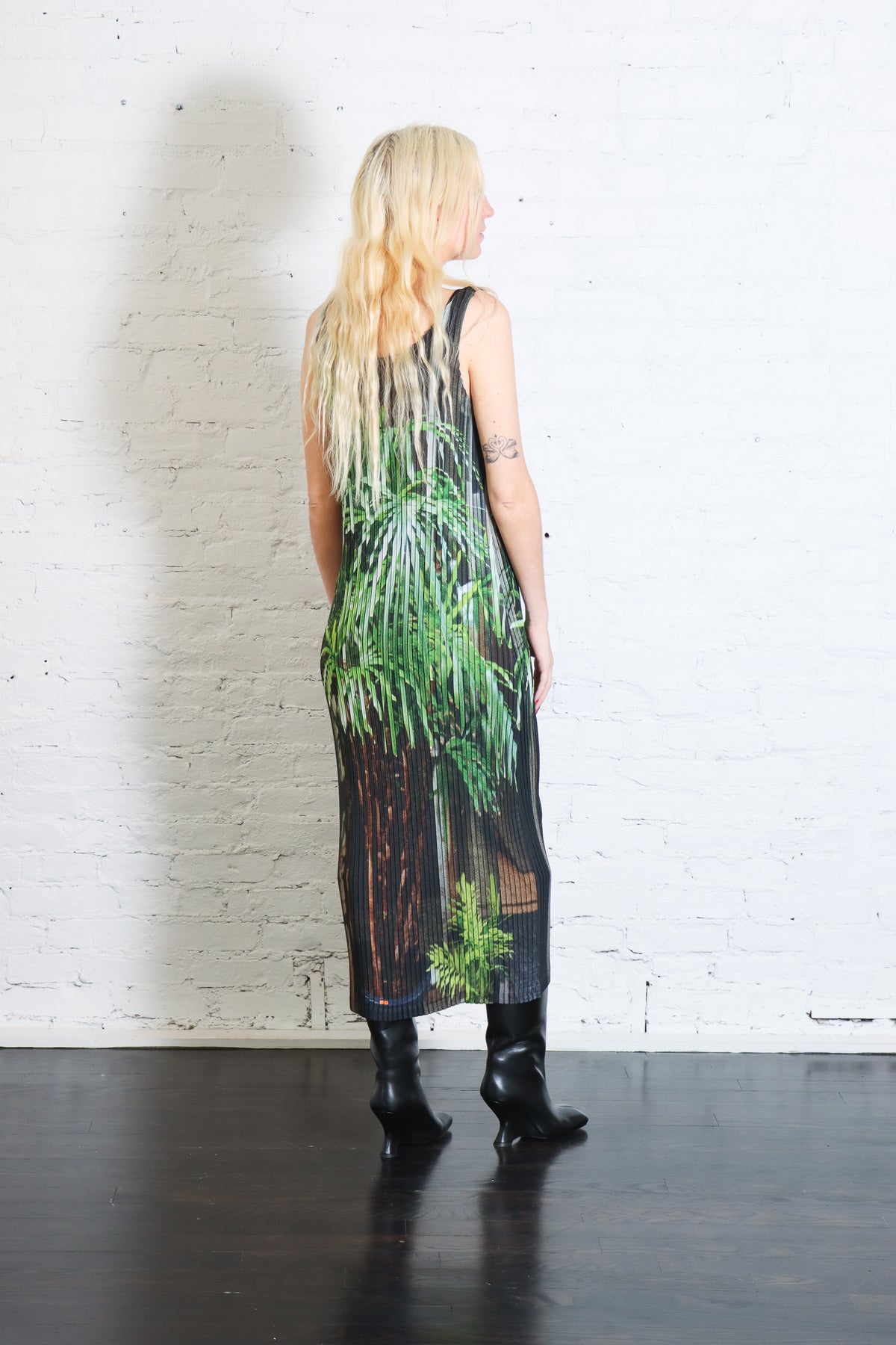 Urban Jungle Pleats Dress in Black by Issey Miyake-Issey Miyake-Idlewild-Cincinnati