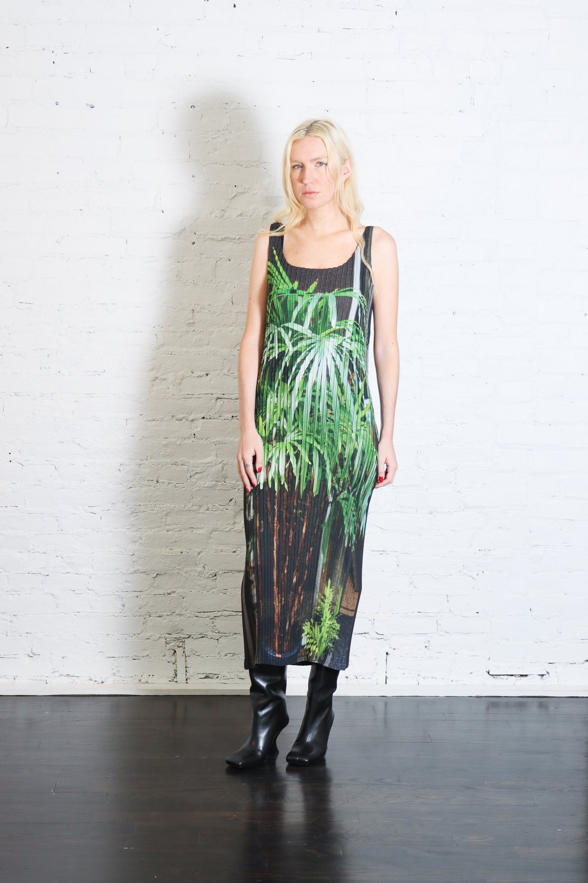 Urban Jungle Pleats Dress in Black by Issey Miyake-Issey Miyake-Idlewild-Cincinnati