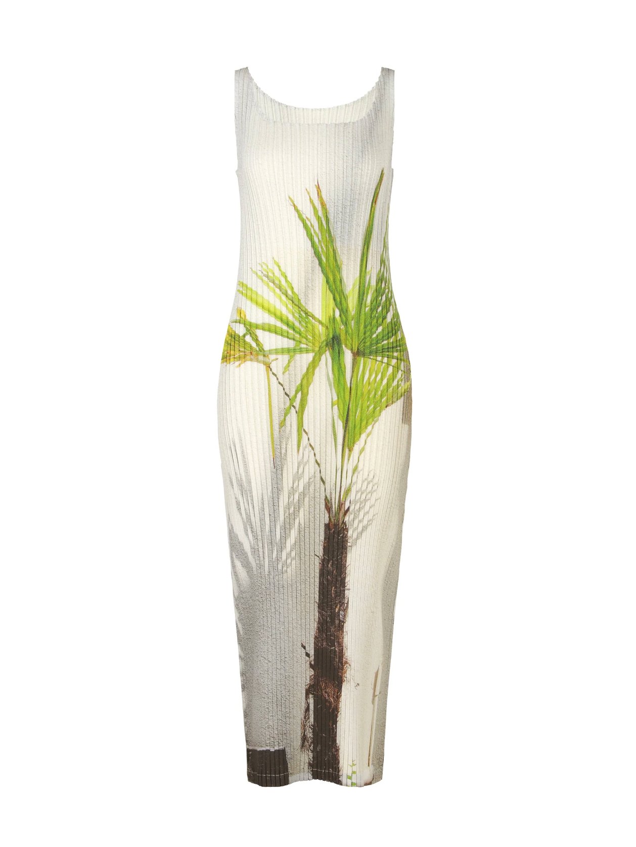 Urban Jungle Pleats Dress in White by Issey Miyake