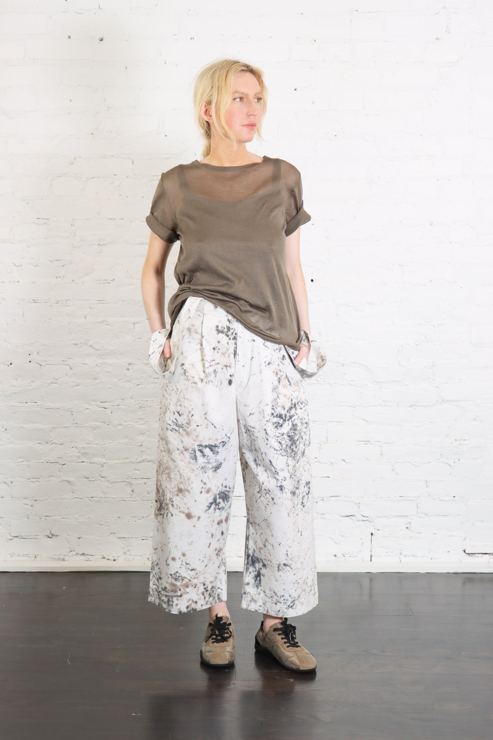 Veil Tee in Rock by Lauren Manoogian-Lauren Manoogian-Idlewild-Cincinnati