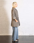 Velvet Long Blazer in Taupe by Album Di Famiglia-Album Di Famiglia-Idlewild-Cincinnati