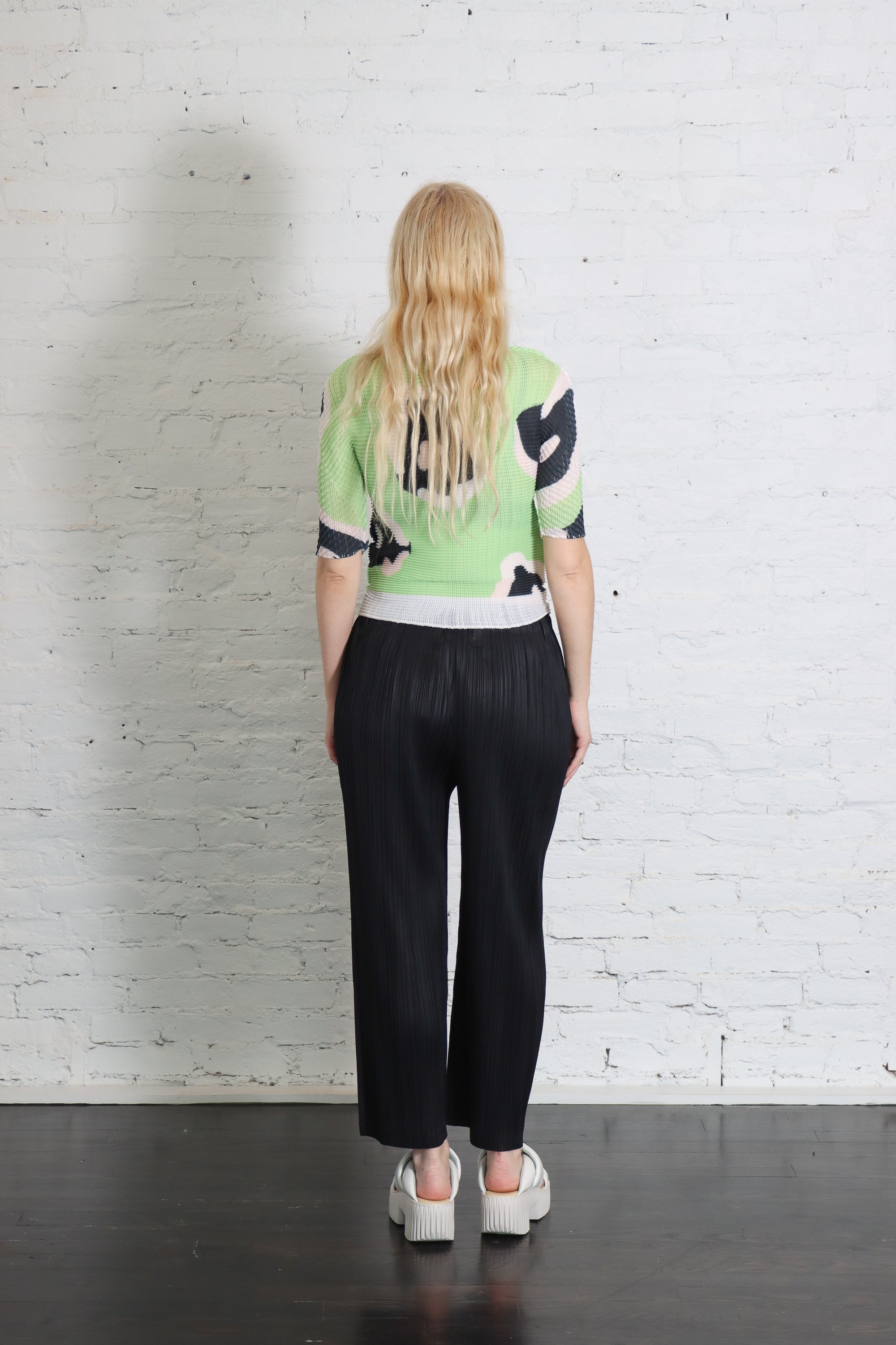 Thicker Bottoms 2 Pants in Black by Pleats Please Issey Miyake-Pleats Please Issey Miyake-Idlewild-Cincinnati