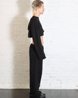 Wafer Knit One Sleeve Top in Black by Homme Plissé Issey Miyake-Homme Plissé Issey Miyake-Idlewild-Cincinnati