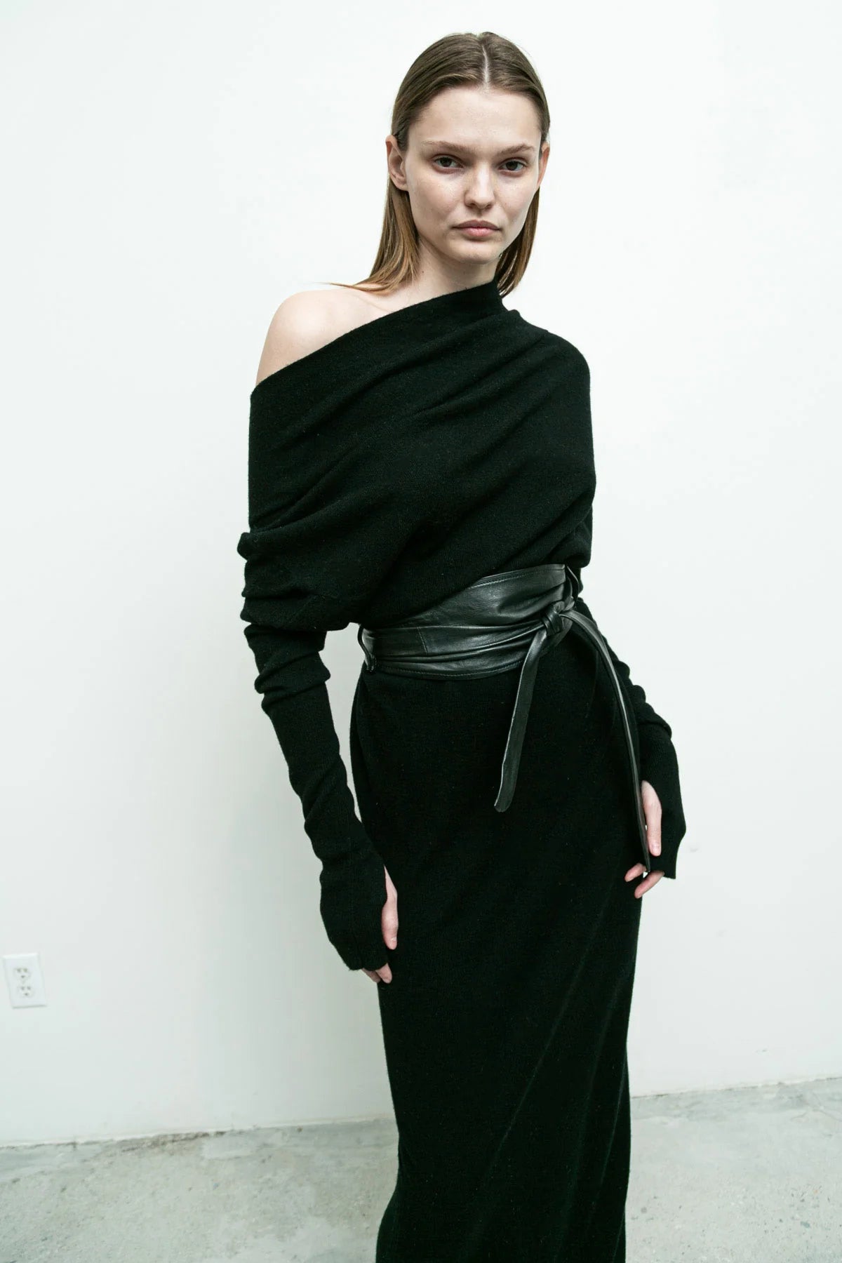 Waist Belt/Headband in Black by Nicholas K-Accessories-Nicholas K-Idlewild