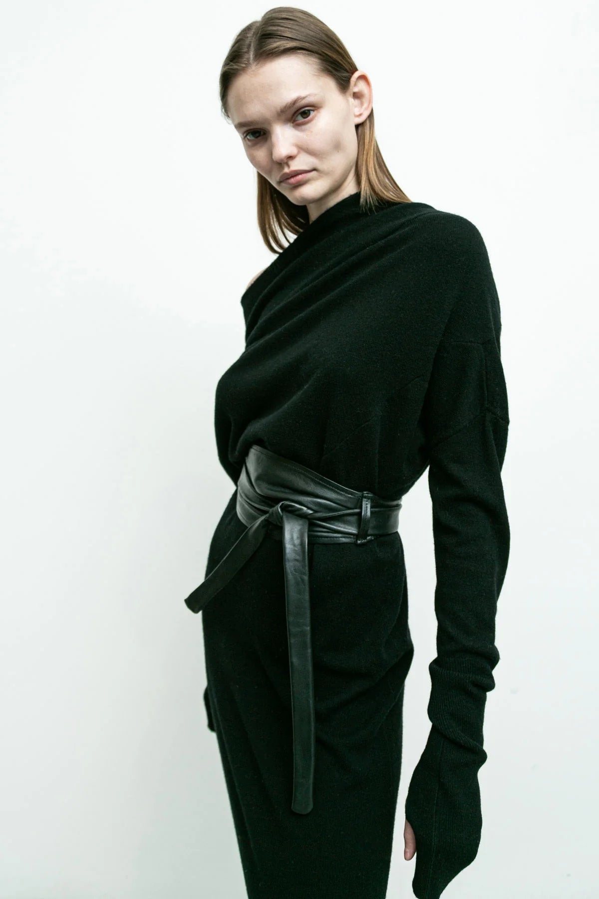 Waist Belt/Headband in Black by Nicholas K-Accessories-Nicholas K-Idlewild