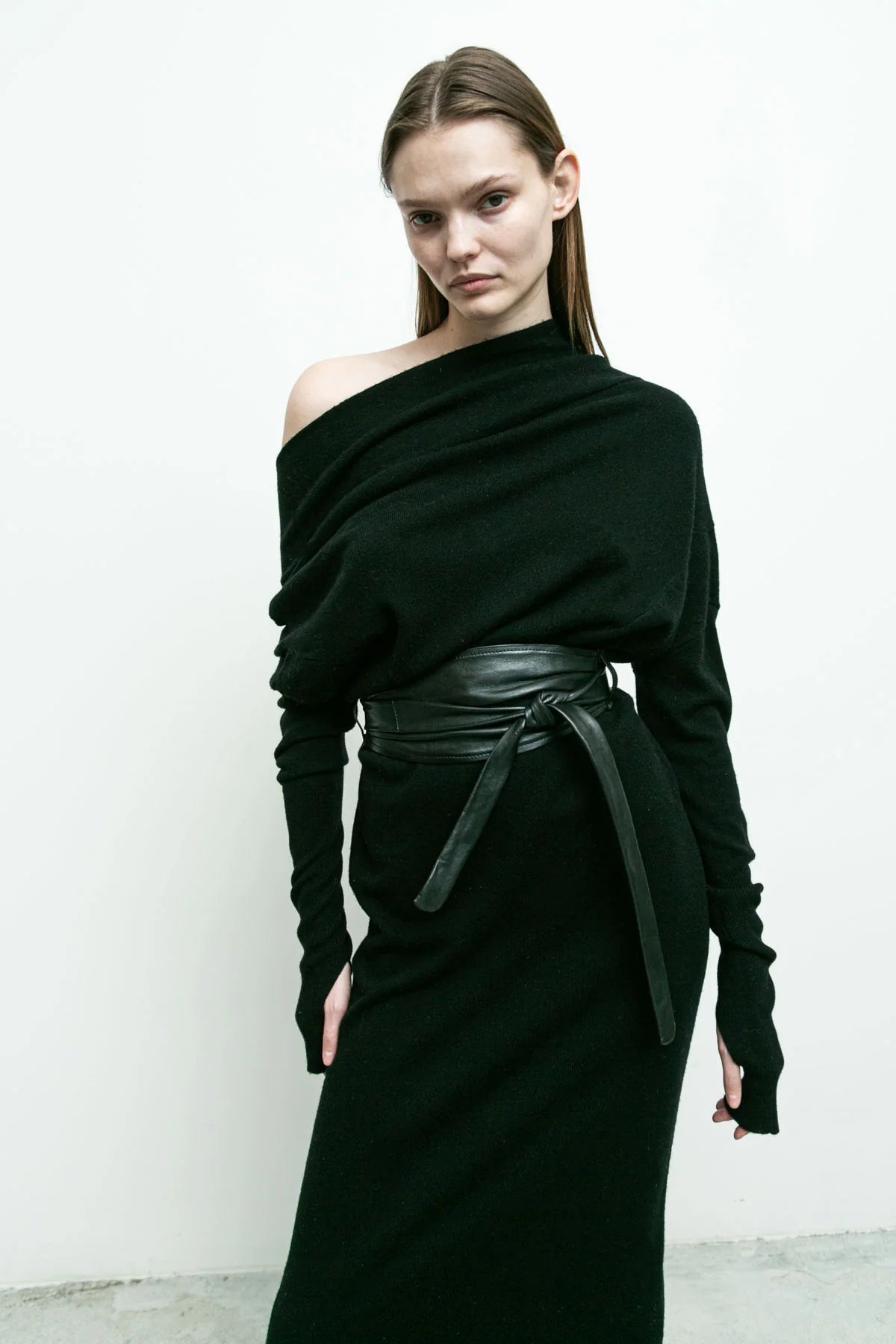 Waist Belt/Headband in Black by Nicholas K-Accessories-Nicholas K-Idlewild