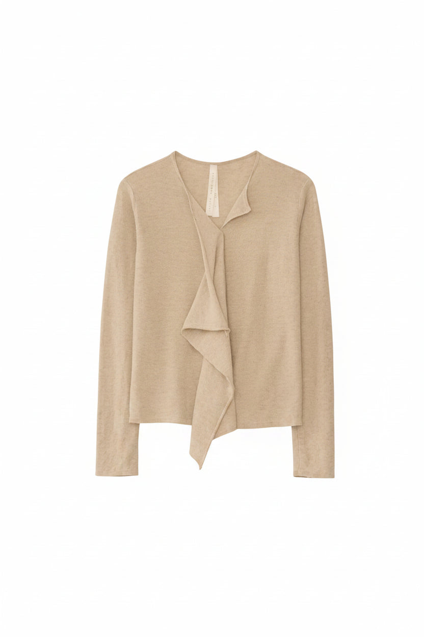Wave Cardigan in Flax by Lauren Manoogian-Lauren Manoogian-Idlewild-Cincinnati