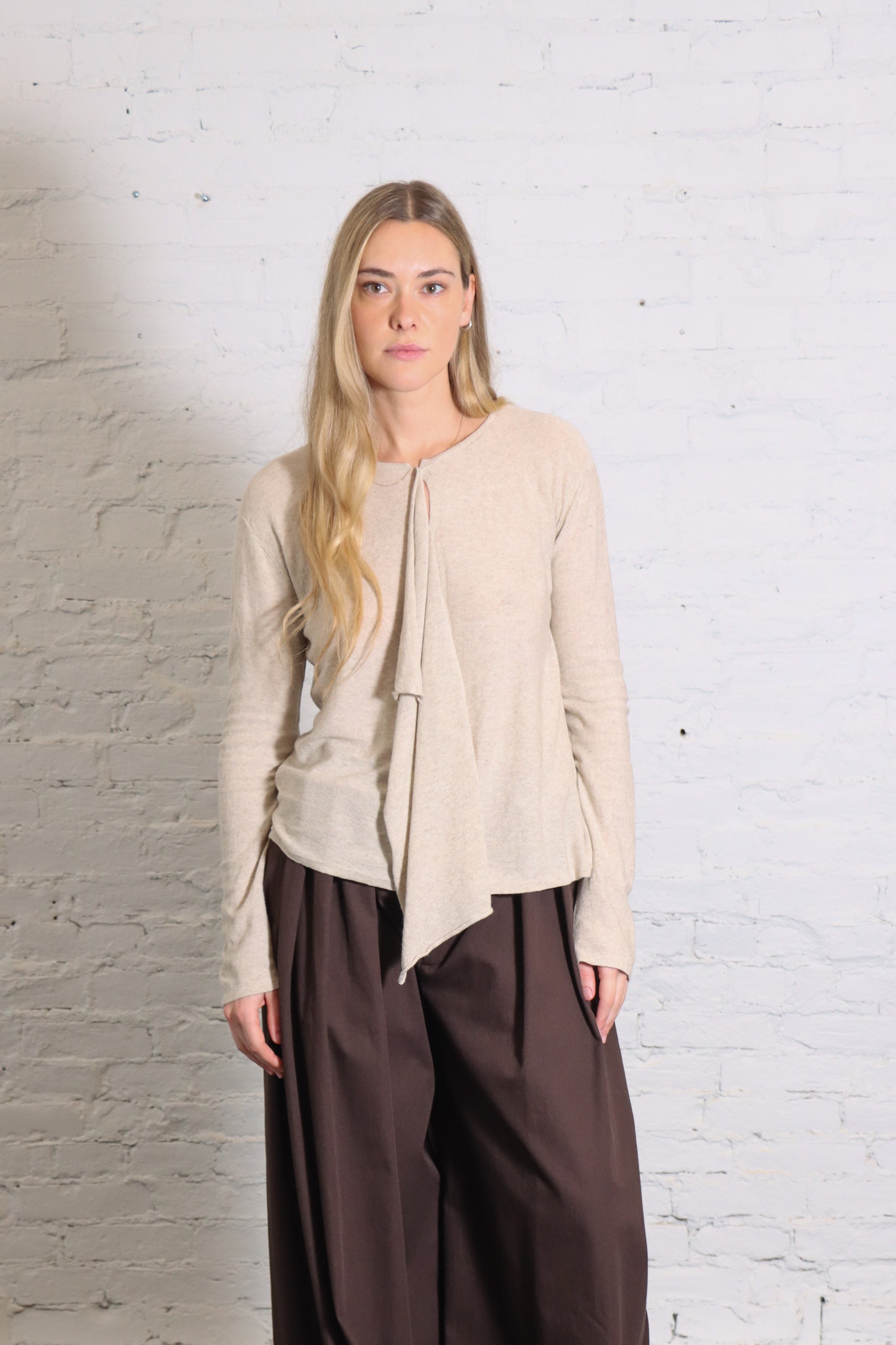 Wave Cardigan in Flax by Lauren Manoogian-Lauren Manoogian-Idlewild-Cincinnati