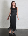 Wave Fringe Dress in Black by Pleats Please Issey Miyake-Dresses-Pleats Please Issey Miyake-Idlewild