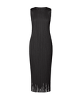 Wave Fringe Dress in Black by Pleats Please Issey Miyake-Pleats Please Issey Miyake-Idlewild