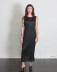 Wave Fringe Dress in Black by Pleats Please Issey Miyake-Dresses-Pleats Please Issey Miyake-Idlewild