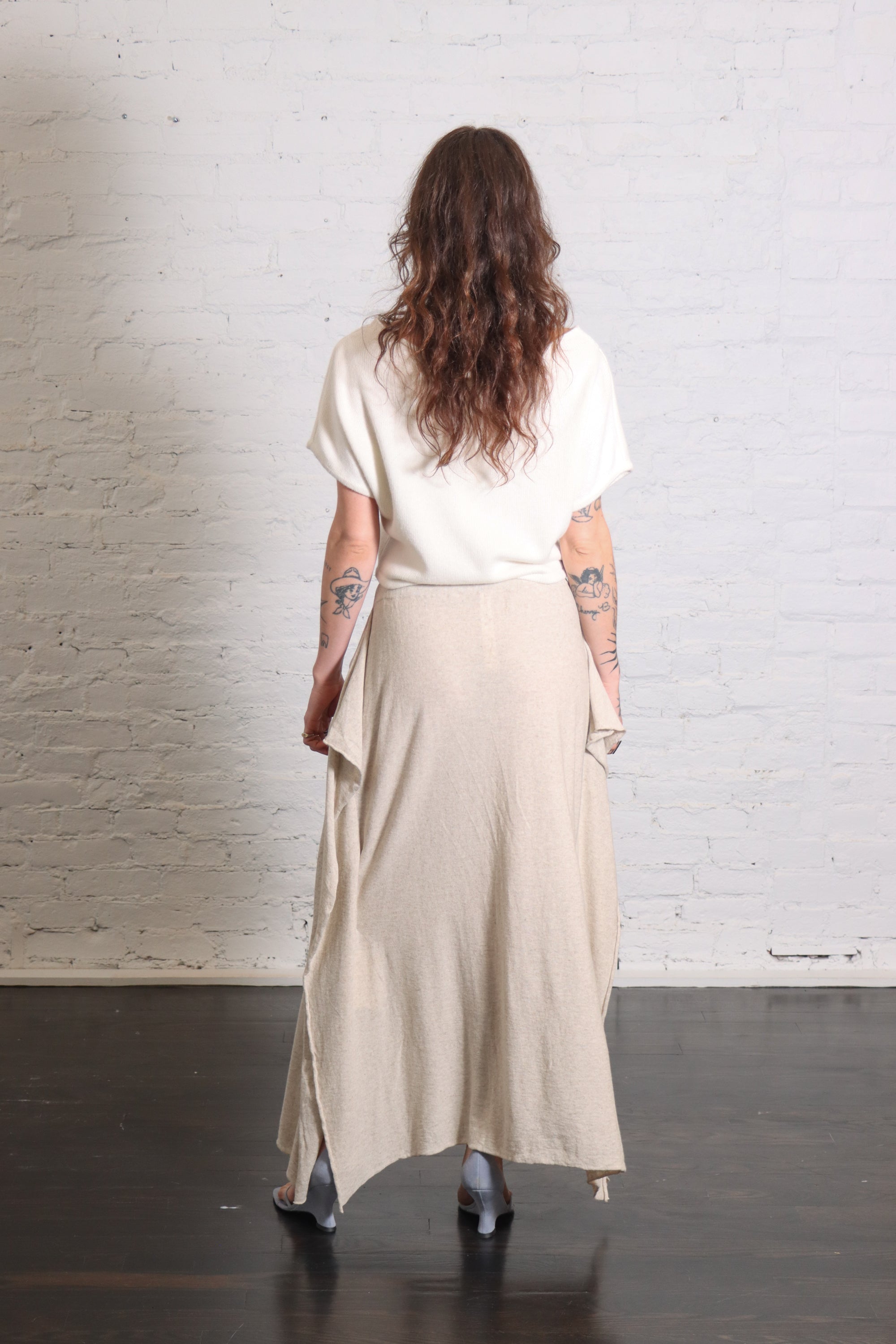 Wave Skirt in Flax by Lauren Manoogian-Lauren Manoogian-Idlewild-Cincinnati