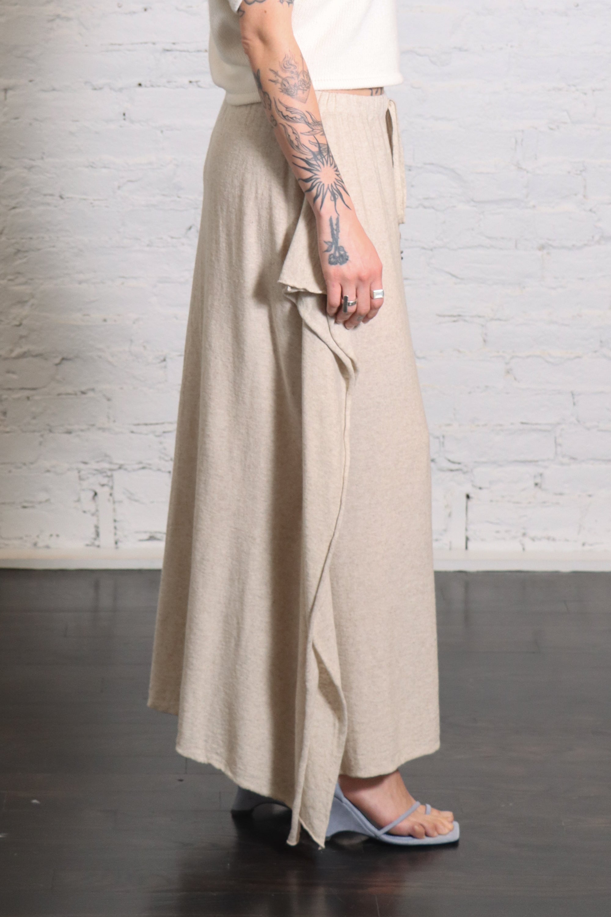 Wave Skirt in Flax by Lauren Manoogian-Lauren Manoogian-Idlewild-Cincinnati