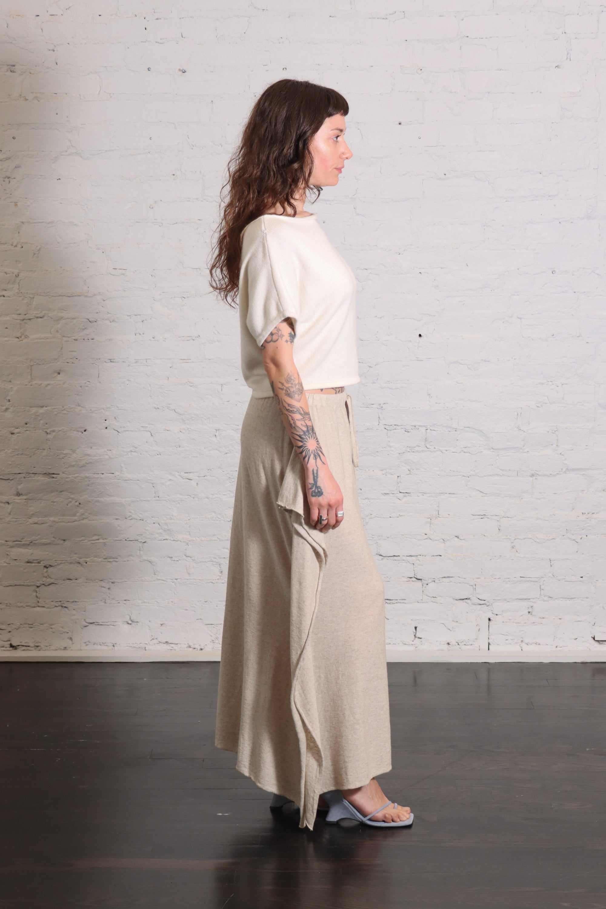 Wave Skirt in Flax by Lauren Manoogian-Lauren Manoogian-Idlewild-Cincinnati