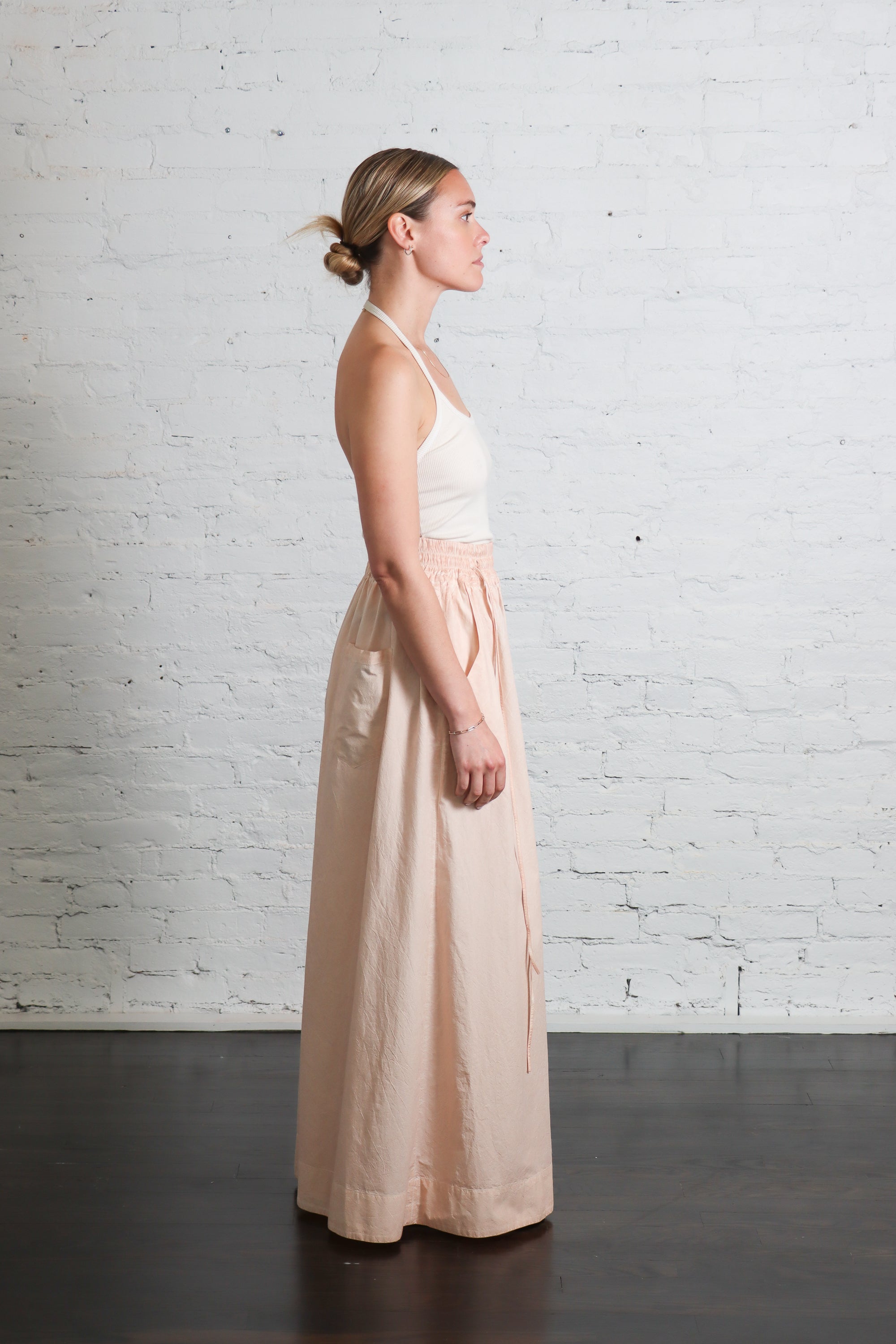 Wide-Leg Trousers with Drawstring in Carne by Serien°umerica-Serien°umerica-Idlewild-Cincinnati