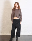Wide & Short Trousers V in Black by Album Di Famiglia-Album Di Famiglia-Idlewild-Cincinnati