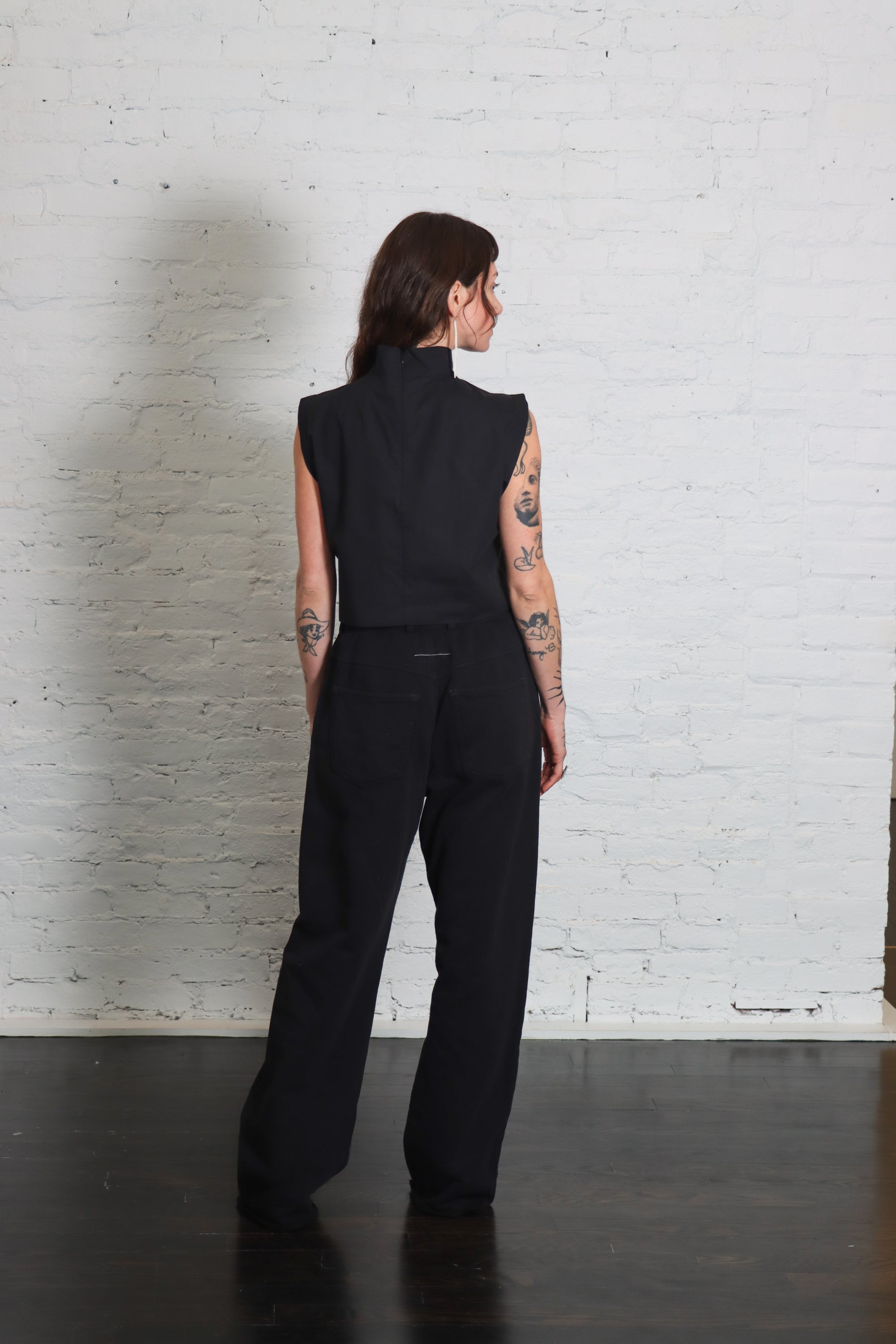 Wide Sweat Pants in Black by MM6 Maison Margiela-Bottoms-MM6-Idlewild