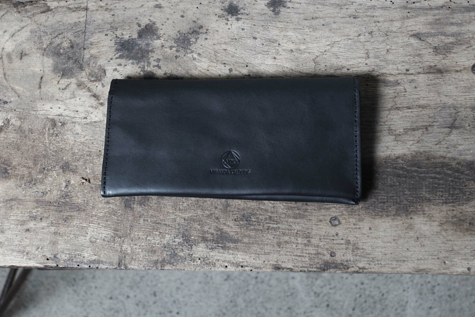 Wide Wallet in Black by Miranda Kaloudis-Bags-MDK-Idlewild